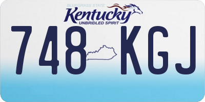 KY license plate 748KGJ