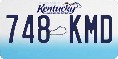 KY license plate 748KMD
