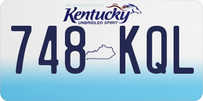 KY license plate 748KQL