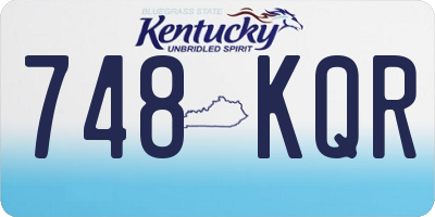 KY license plate 748KQR