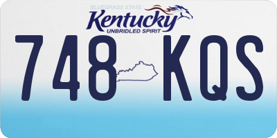 KY license plate 748KQS