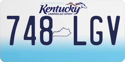 KY license plate 748LGV