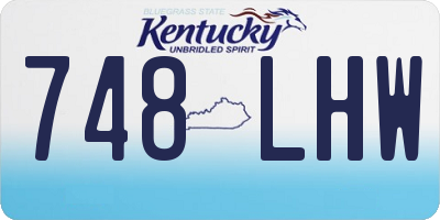 KY license plate 748LHW