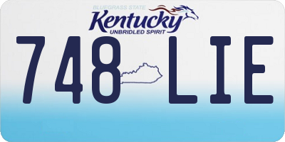 KY license plate 748LIE