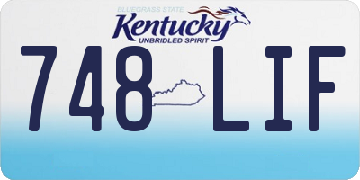 KY license plate 748LIF