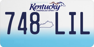 KY license plate 748LIL