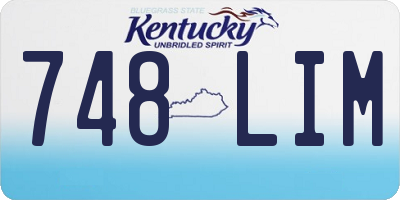 KY license plate 748LIM