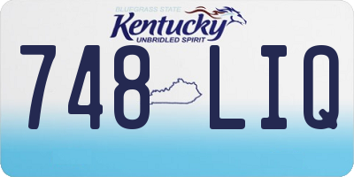 KY license plate 748LIQ
