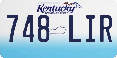 KY license plate 748LIR