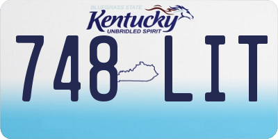 KY license plate 748LIT