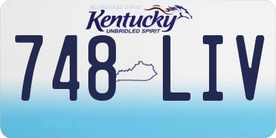 KY license plate 748LIV