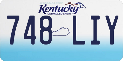 KY license plate 748LIY