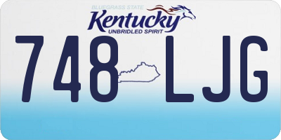 KY license plate 748LJG
