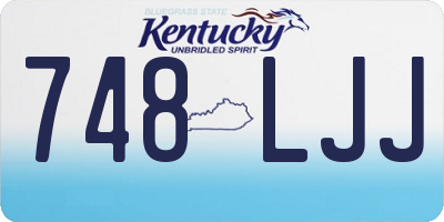 KY license plate 748LJJ