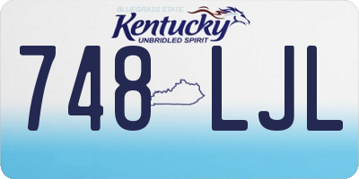 KY license plate 748LJL
