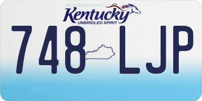 KY license plate 748LJP