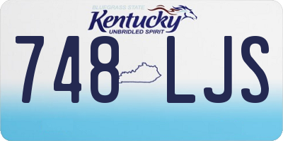 KY license plate 748LJS