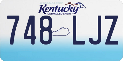 KY license plate 748LJZ