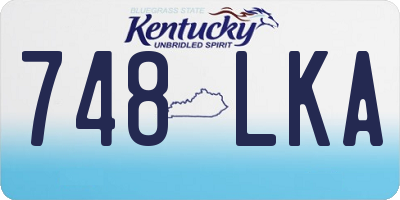 KY license plate 748LKA