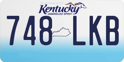 KY license plate 748LKB