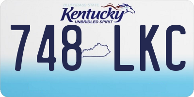 KY license plate 748LKC