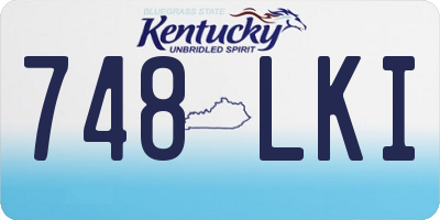 KY license plate 748LKI