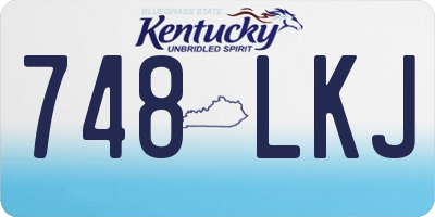 KY license plate 748LKJ