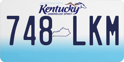 KY license plate 748LKM