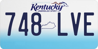 KY license plate 748LVE