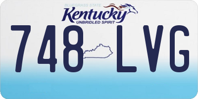 KY license plate 748LVG