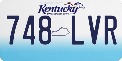 KY license plate 748LVR