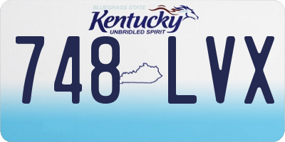 KY license plate 748LVX