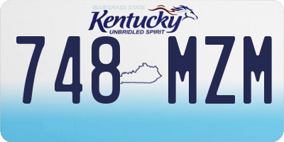 KY license plate 748MZM
