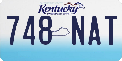 KY license plate 748NAT