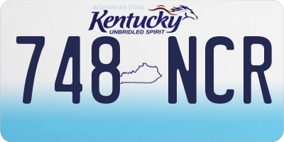 KY license plate 748NCR