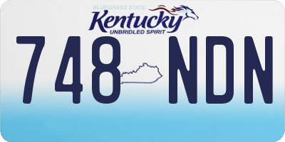 KY license plate 748NDN