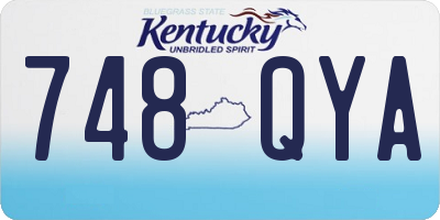KY license plate 748QYA