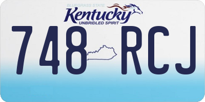 KY license plate 748RCJ