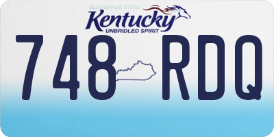 KY license plate 748RDQ