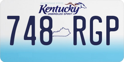 KY license plate 748RGP