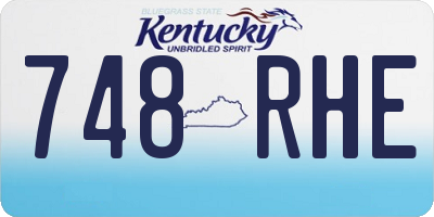 KY license plate 748RHE