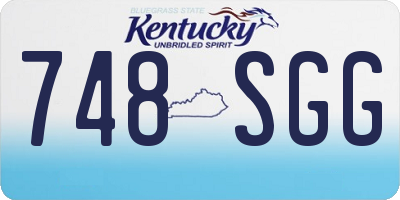 KY license plate 748SGG