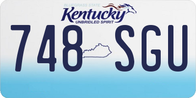 KY license plate 748SGU