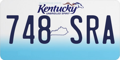 KY license plate 748SRA