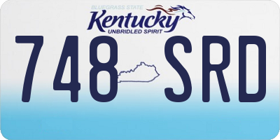 KY license plate 748SRD