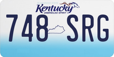 KY license plate 748SRG