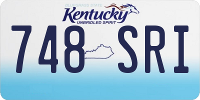 KY license plate 748SRI