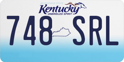 KY license plate 748SRL