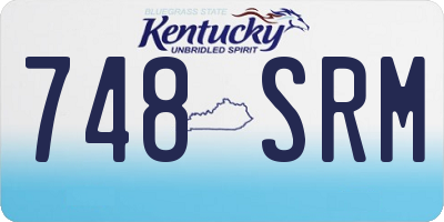 KY license plate 748SRM