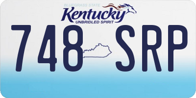 KY license plate 748SRP